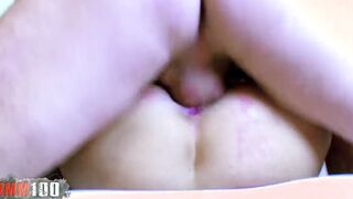Slender young french sexy Gabrielle Neva banged! rough into her tight little asshole