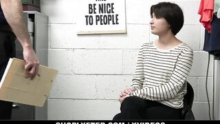 Angeline Red Has To Take Security Guard's Cock To Get Out Of