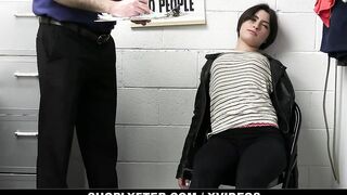 Angeline Red Has To Take Security Guard's Cock To Get Out Of