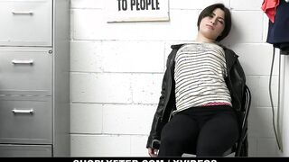 Angeline Red Has To Take Security Guard's Cock To Get Out Of