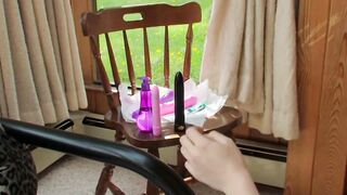 Sheila baba gets drilled by her friend's dildo
