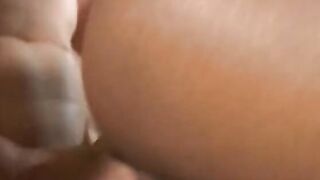 Beauty skank plugged with a white cock and gets cum creamed