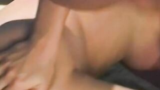goddess penis sucker hoe has her cunt pounded and face creampie on public