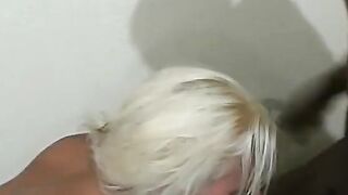 Vulgar bitch filled with a long african schlong and gets cum facial