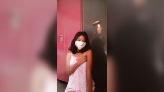 indian chick titted rubs by Herself