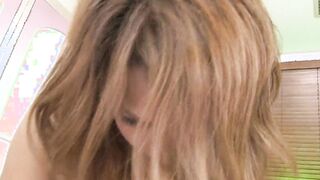 Young Japanese Eighteen masturbates and has sex with her stepfather when mother is not at home.