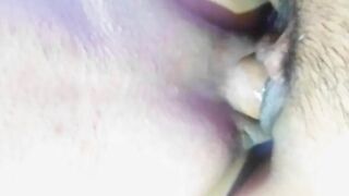 I put a mint inside lovely cunt, she helps her to masturbate