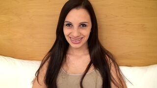 Skinny 18 yr old with BRACES sucks cock