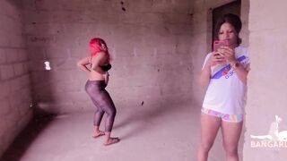 Bangarly Production - Perfect dark hair Coded Runs girls gets hammered deep by 2 muscular men
