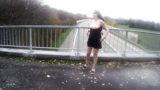 Flashing on a bridge (one)