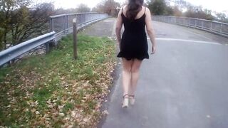Flashing on a bridge (one)
