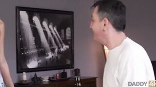 DADDY4K. Woman catches unfaithful hubby fucking her slutty daughters