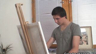 2 men take turns fucking an mature woman