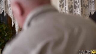 DADDY4K Mature man makes intimate acquaintance with sons new GF
