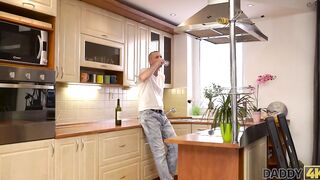 Daddy4k. Beautiful Lassie Screws Mature Phallus While Her Bf Is Out