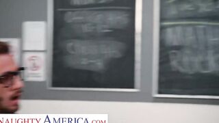 Sexsual America - Blonde hot with long titted blows and fucks a rough dick