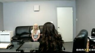 beauty Blonde 18 Yo is Tricked by Dyke on Fake Casting Couch