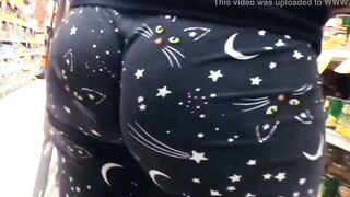 Humongous Booty Milf Cat Leggings Butt Wedgie Compilation