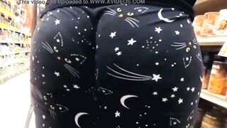 Humongous Booty Milf Cat Leggings Butt Wedgie Compilation