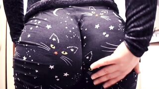 Humongous Booty Milf Cat Leggings Butt Wedgie Compilation