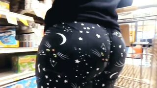 Humongous Booty Milf Cat Leggings Butt Wedgie Compilation