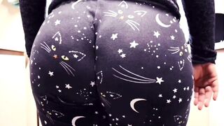 Humongous Booty Milf Cat Leggings Butt Wedgie Compilation