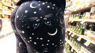 Humongous Booty Milf Cat Leggings Butt Wedgie Compilation