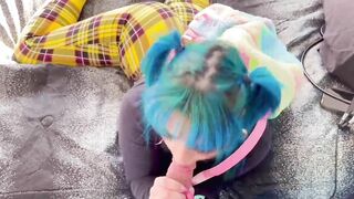 Eddie danger face fucks damn jacqui rough punk skank ruined by rough dick rides with her fat booty