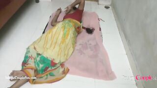 Hottie punjab Desi Village Bhabhi With Hubby Old Lovers Romance On Floor Hard Giving