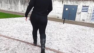 Cougar Vpl Thick Booty Outside