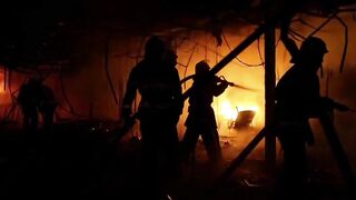 beauty white lady hooks up with african fire fighter before leaving the building. BEAUTY AF!