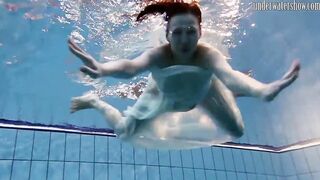 Swimming pool huge breasts teens Andrea