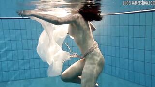 Swimming pool huge breasts teens Andrea