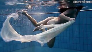 Swimming pool huge breasts teens Andrea