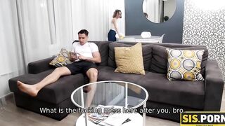 SIS.PORN. Smart lovelace offer stepsister a false hope for help for sake of cunt-nailing