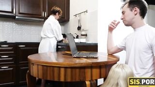 SIS.PORN. Bae with stunning face boned by stepbro into different poses secretly from stepmom