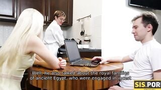SIS.PORN. Bae with stunning face boned by stepbro into different poses secretly from stepmom