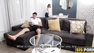 SIS.PORN. cunt with mouth believes stepbrothers words that promise getting rid of work after sex