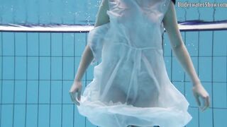 Underwater world of nude babes
