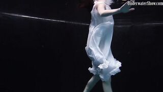 Underwater world of nude babes