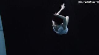 Underwater world of nude babes