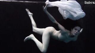Underwater world of nude babes