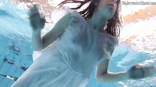 Underwater world of nude babes