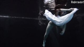 Underwater world of nude babes