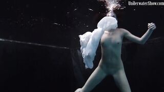 Underwater world of nude babes