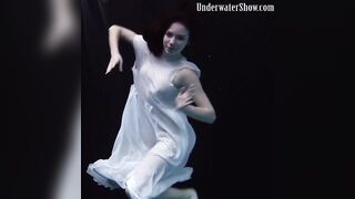 Underwater world of nude babes