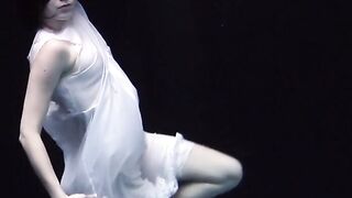 Underwater world of nude babes
