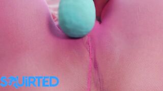 Tattooed huge tit emo (Rocky Emerson) squirts on long penis - Squirted