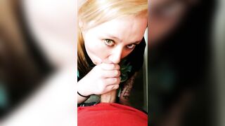 Deepthroating and fucking like a crazy little teens whore