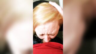 Deepthroating and fucking like a crazy little teens whore